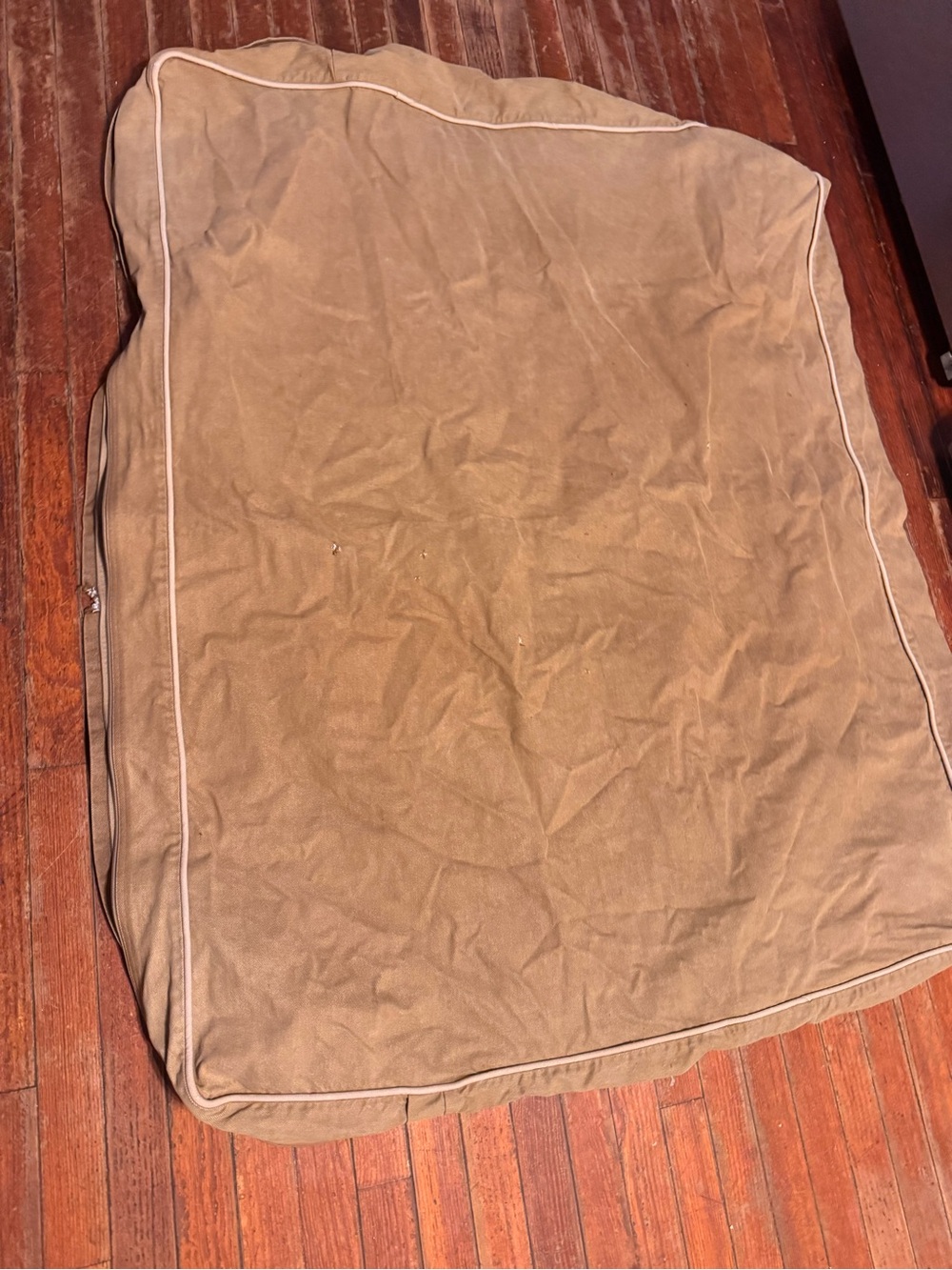 The L.L.Bean tan canvas and denim pet Cover heavy-duty, cotton-blend size XL